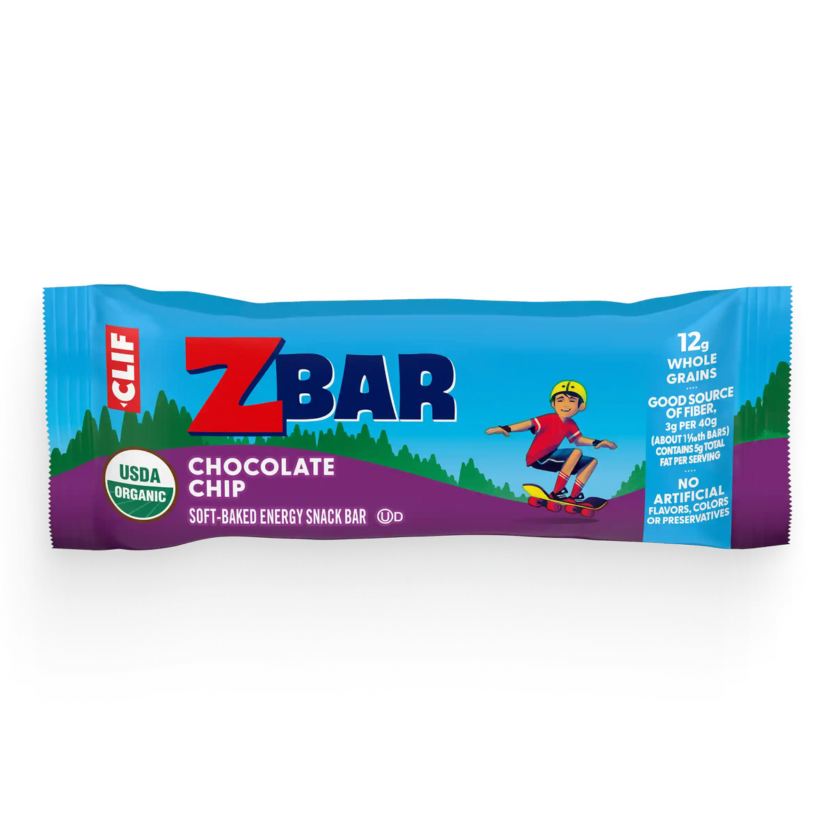 Zbar Chocolate Chip Soft-Baked Energy Snack Bars, Organic Granola Bars