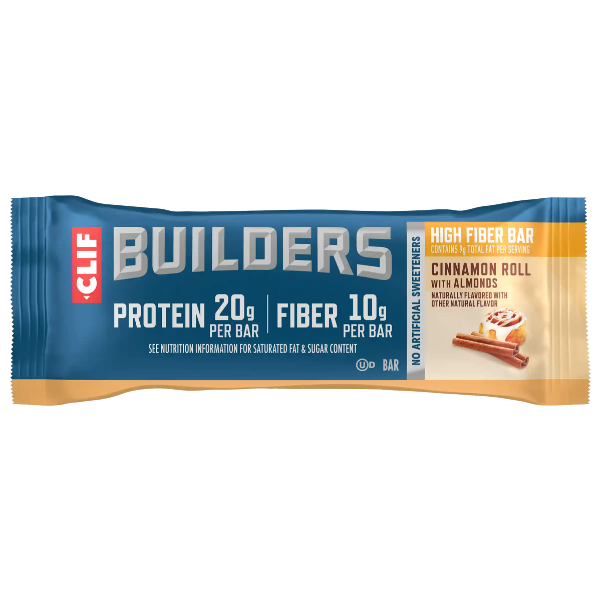 CLIF BUILDERS High Fiber Cinnamon Roll