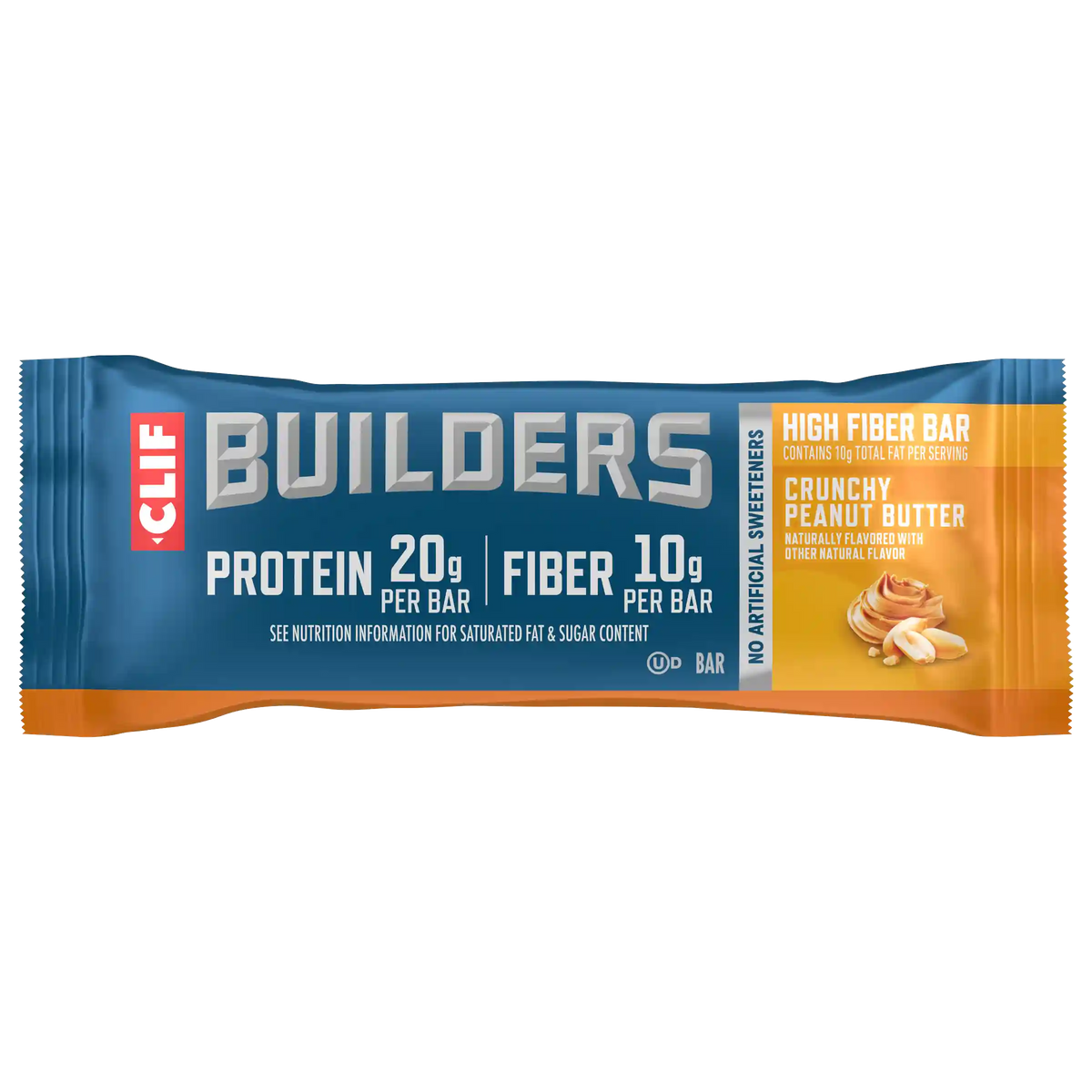 CLIF BUILDERS High Fiber Crunchy Peanut Butter